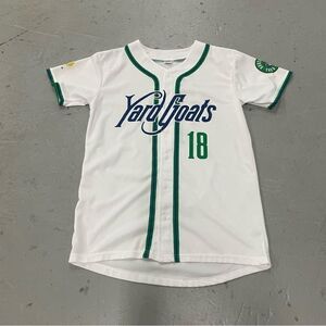 Hartford Yard Goats Youth White Button Down Jersey Size XL